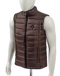 Steppjacke ärmellos, mokkabraun 