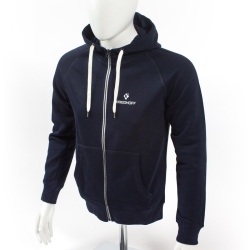 Sweatjacke mit Kapuze, Marine L