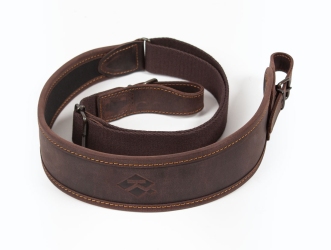 Gun strap, leather, brown 