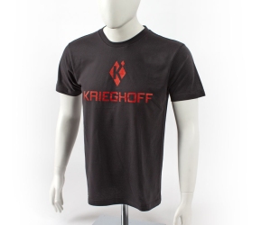 Krieghoff 1000 T-Shirt, grau/rot 2XL