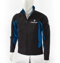 Softshelljacke, schwarz/royalblau M