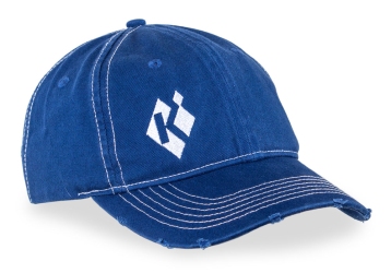Schildkappe "Used Look" blau