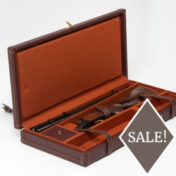 Luxurious leather gun case, hunting rifles 